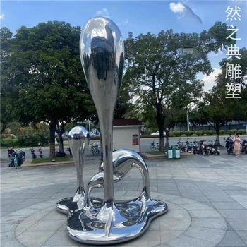 供應軟裝水滴雕塑制造-城市雕塑-酒店水滴雕塑