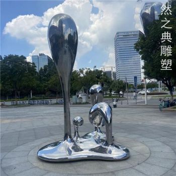 标准创意水珠雕塑制造厂家-美陈雕塑-制作公园水珠雕塑