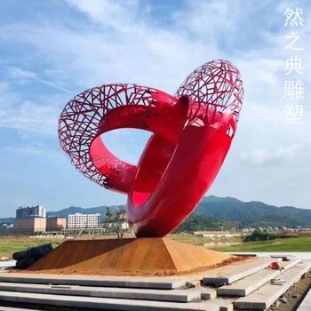 優(yōu)價(jià)雙環(huán)雕塑廠家-圓環(huán)建筑標(biāo)識(shí)-承接不銹鋼雙環(huán)雕塑制作