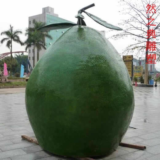 供應(yīng)軟裝柚子雕塑工廠-戶(hù)外雕塑-定做花園柚子雕塑