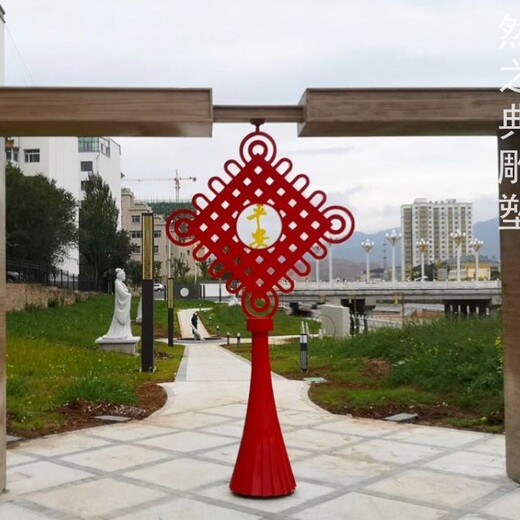中國結雕塑制作廠(chǎng)家-傳統民族氣息-文化特征標識