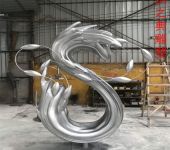 精选企业标志海浪雕塑制造厂家-钢管组合-常用海浪雕塑景观