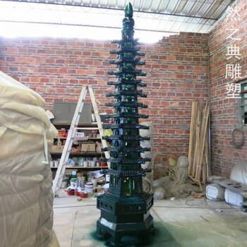 優價景區鐵塔雕塑廠家-小區雕塑-供應軟裝鐵塔雕塑