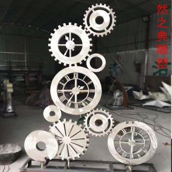 优选齿轮雕塑厂家-工业机械标识-不锈钢齿轮雕塑常用