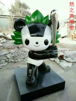 福娃雕塑廠家-體育標(biāo)識-選定不銹鋼福娃雕塑