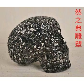 制造穿墻骷髏雕塑制造商-標(biāo)識雕塑-優(yōu)選商業(yè)骷髏雕塑