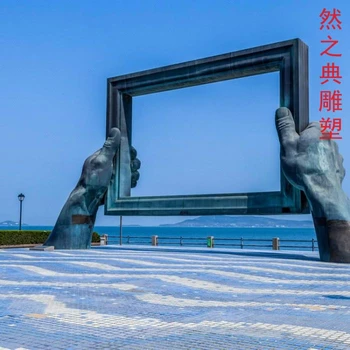 優(yōu)價(jià)景區(qū)相框雕塑制造廠家-景觀雕塑-承接現(xiàn)代相框雕塑