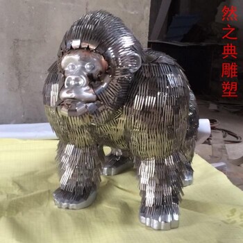 承接現(xiàn)代大猩猩雕塑制作廠家-彩鋼制作-大型大猩猩雕塑公司