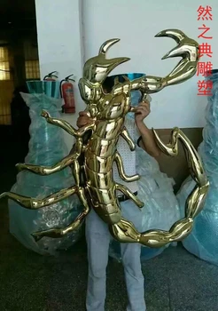 供給構件蝎子雕塑制造廠家-小區(qū)擺件-景觀工藝品蝎子雕塑