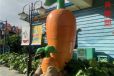 景观胡萝卜雕塑厂家-水果蔬菜仿真摆件-常用农产品雕塑