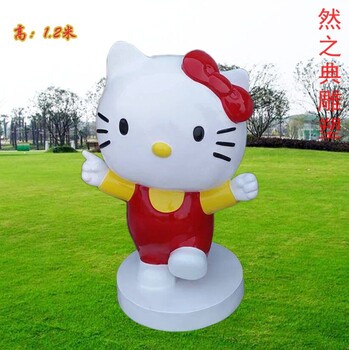預定社區卡通貓雕塑制作-景區雕塑-生產(chǎn)賽龍舟卡通貓雕塑