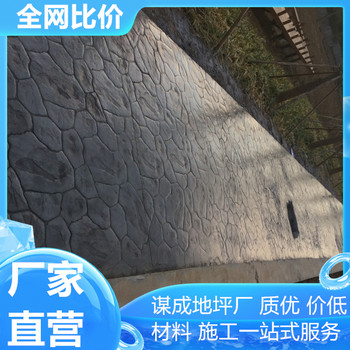 蚌埠淮南藝術(shù)混凝土壓模地坪一體化施工