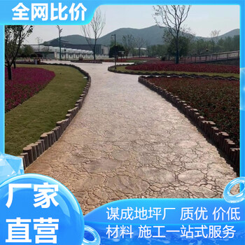 六安巢湖藝術混凝土壓模地坪效果圖