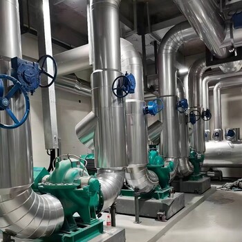 供熱管道設(shè)備保溫施工巖棉硅酸鋁機(jī)房鐵皮保溫施工工程