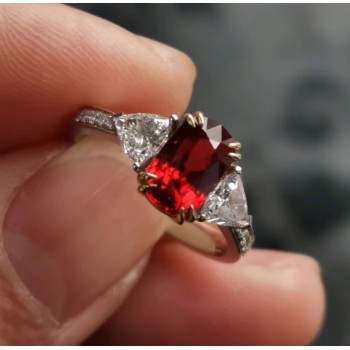 上海GRS红宝石饰品回收机构-金山区铂金钻戒回收询价