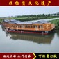吉林45人觀光游船廠家景區(qū)仿古電動畫舫船單層觀光旅游船圖片