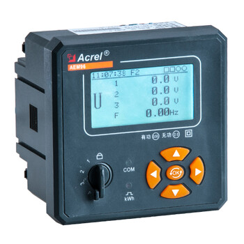 安科瑞諧波電能表AEM96/KFC嵌入式三相開關量DIDO尖峰平谷