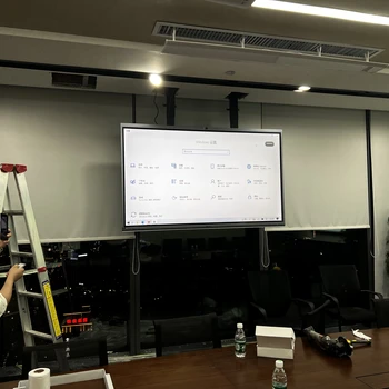 廣西深妙科技在華潤大廈某公司75寸海康威視會議平板安裝完成