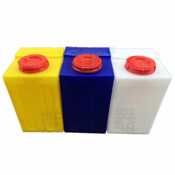 黄色方形存水pe桶塑料方水箱机械水箱消杀设备储药箱