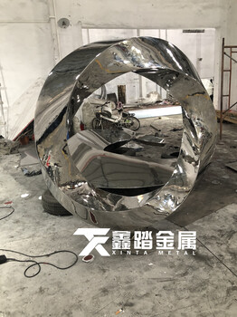 戶外抽象不銹鋼景觀雕塑不銹鋼企業(yè)標(biāo)志雕塑定制