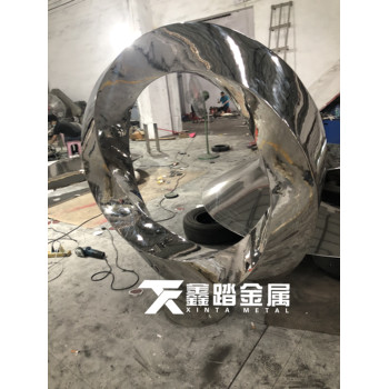 戶外抽象不銹鋼景觀雕塑不銹鋼企業(yè)標(biāo)志雕塑定制