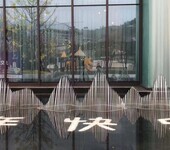 不銹鋼彎曲圓管假山、不銹鋼雕塑金屬工藝品定制