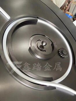 不銹鋼鍛打水缽雕塑金屬黑色水景裝飾水缽
