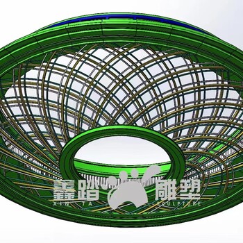 不銹鋼吊籃金屬天花造型裝飾定制