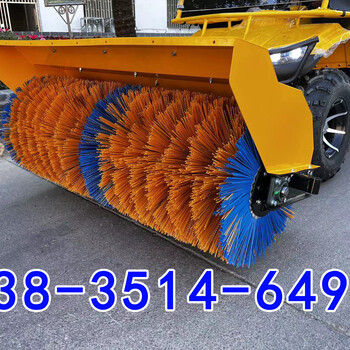 叉車環(huán)衛(wèi)車推雪鏟除冰鏟雪冬季液壓清雪鏟板自帶動力除雪滾刷