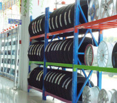轮胎货架汽车用品展示架轮毂架子可调节钢制置物架4S店储物架