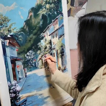青島成人大學(xué)生興趣美術(shù)畫室，嶗山區(qū)美術(shù)二十年