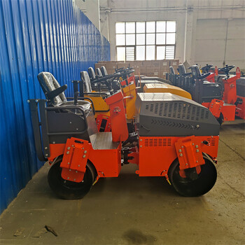 2噸地面壓路機(jī)800/1000液壓路面壓實機(jī)座駕雙驅(qū)雙震配置