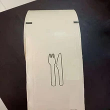 SWAFSC認證木質刀叉勺餐具包裝卷材可降解框涂牛皮紙卷材