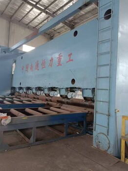 出售二手80×4米液壓上輥卷板機，帶預彎功能