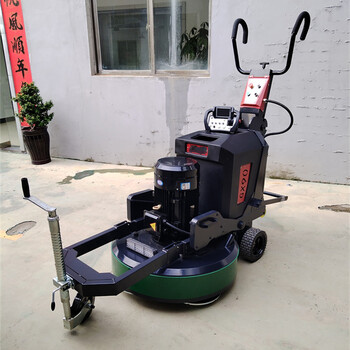 850重型圓盤(pán)地坪研磨機GX90遙控水泥地面打磨機12頭變頻磨地機