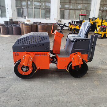 800駕駛雙輪壓路機1.5噸全液壓瀝青路面壓實機工地地基壓平機