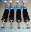B1000輸送帶用滾刷清掃器電動旋轉(zhuǎn)毛刷清掃器被動無源清掃器
