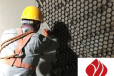 长沙篦冷机耐磨陶瓷涂料施工防磨料龟甲网耐磨料