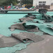 回收塑膠跑道人造草坪拆除清運供應二手仿真草坪打磨塑膠場地