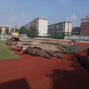 湖南長沙回收塑膠跑道人造草坪拆除清運硅PU場地鏟除打磨
