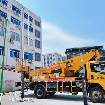 坪山.光明高空材料搬運云梯車出租,高空作業(yè)車吊機出租就近派車