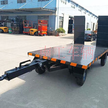 3噸帶爬梯工業(yè)牽引平板拖車圖片