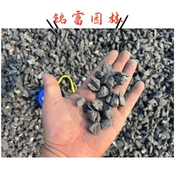 广州砾石机制石厂家园林工程砾石铺装清远砾石地铺石堆场