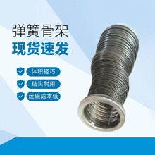 鍍鋅帶文氏管彈簧除塵骨架圓形拉伸式過濾器彈簧骨架支持定做圖片