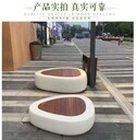 景觀藝術(shù)混凝土坐凳施工造價，真石麗泰科石產(chǎn)品施工電話