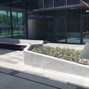 鎮(zhèn)江市政景觀真石麗泰科石藝術(shù)混凝土坐凳，景墻現(xiàn)場(chǎng)制作