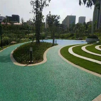 四川資陽(yáng)彩色透水混凝土材料透水地坪保護劑壓印混凝土材料