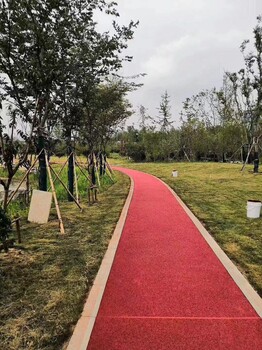 云南曲靖透水混凝土路面彩色透水地坪壓印混凝土