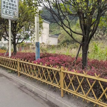 秦淮區竹籬笆竹片欄桿羅田仿竹節柵欄仿竹護欄