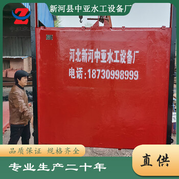 中亞弧形鑄鐵閘門高水頭雙向一體式鑄鐵閘門